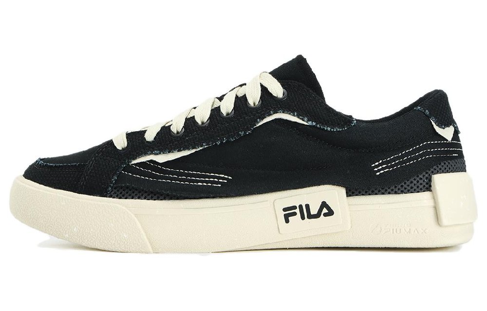 FILA POP Low Top Canvas Shoes Men's Black White