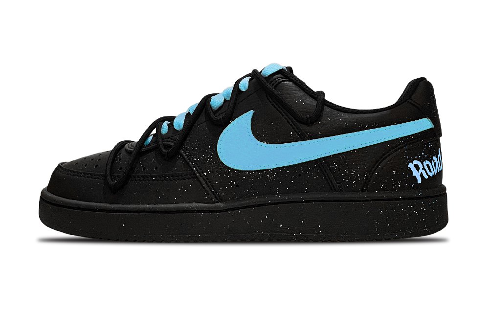 Nike Court Vision Low Slip-Resistant Low-Top Skateboard Shoes Unisex Black