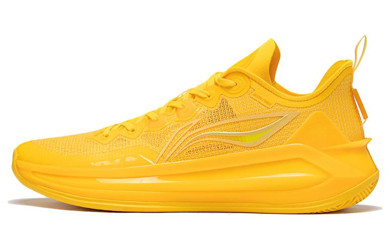 LiNing Liren 3 V2 Sunshine Cushioning Anti-Slip And Wear-Resistant Low-Top Basketball Shoes Fluorescent Banana Yellow