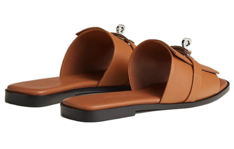 HERMES Stylish Sandal Women's Brown