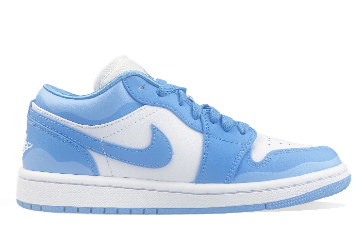 Jordan Air Jordan 1 Low Top Vintage Basketball Shoes Women's Blue White купить в интернет-магазине Yoocart с быстрой доставкой по России.