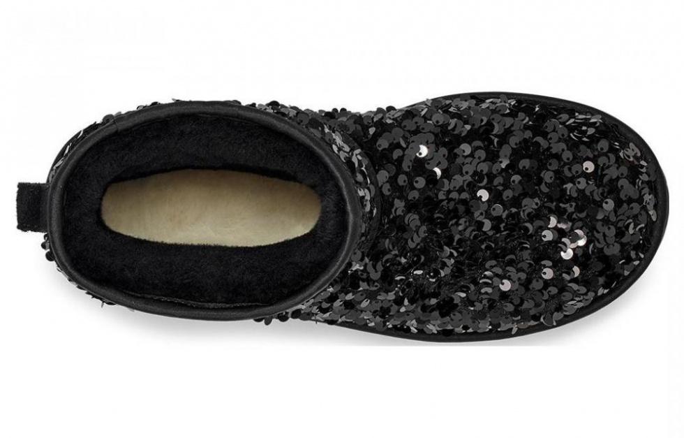 UGG Classic Mini Chunky Sequin Boot Black Women's