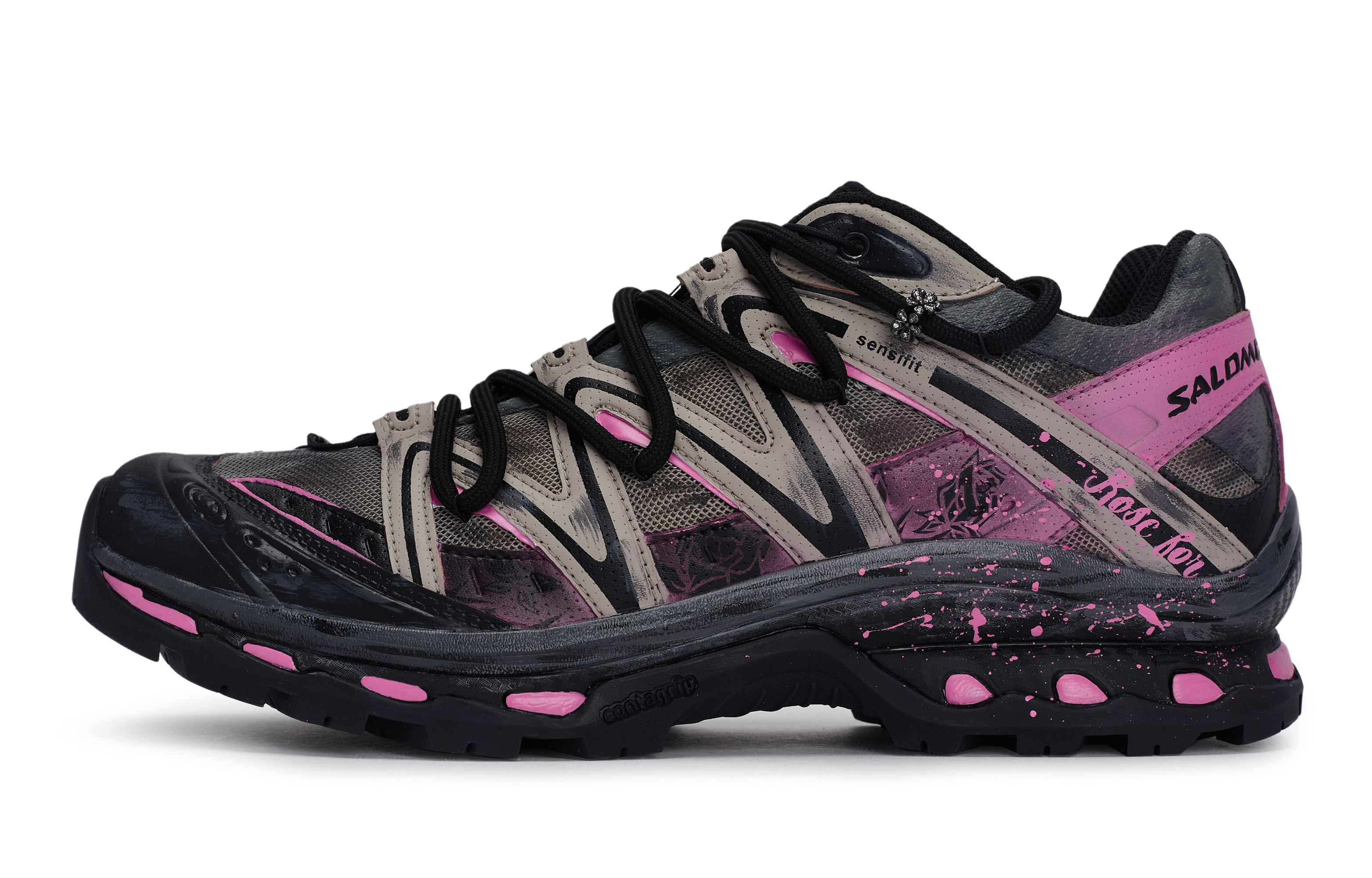 SALOMON XT Quest Outdoor Shoes Unisex Low top Khaki/Black/Gray/Pink купить в интернет-магазине Yoocart с быстрой доставкой по России.