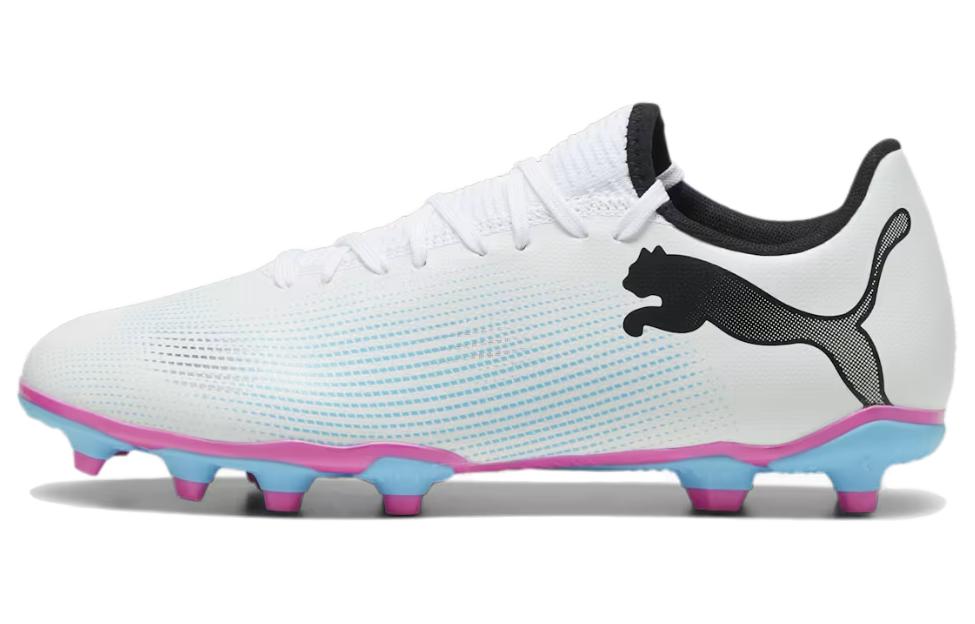 PUMA Future 7 Play FG/AG 'White Black Pink'