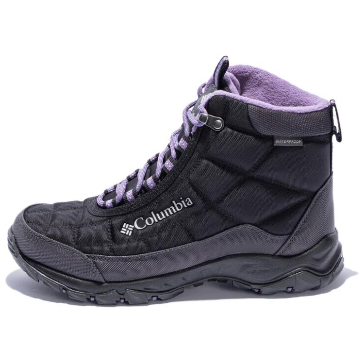 Columbia Firecamp Warm And Water-Resistant Crew Snow Boots Women's Black Purple