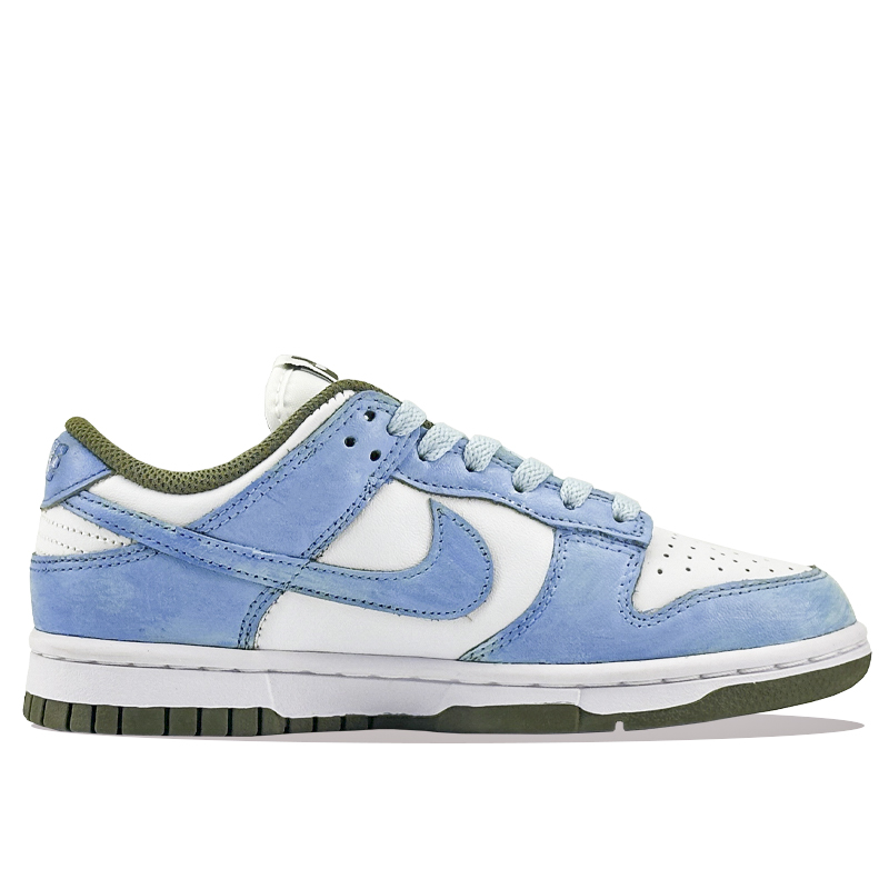 Nike Dunk Cushioning, Wear Resistant Low Top Skateboard Shoes Unisex White Blue купить в интернет-магазине Yoocart с быстрой доставкой по России.