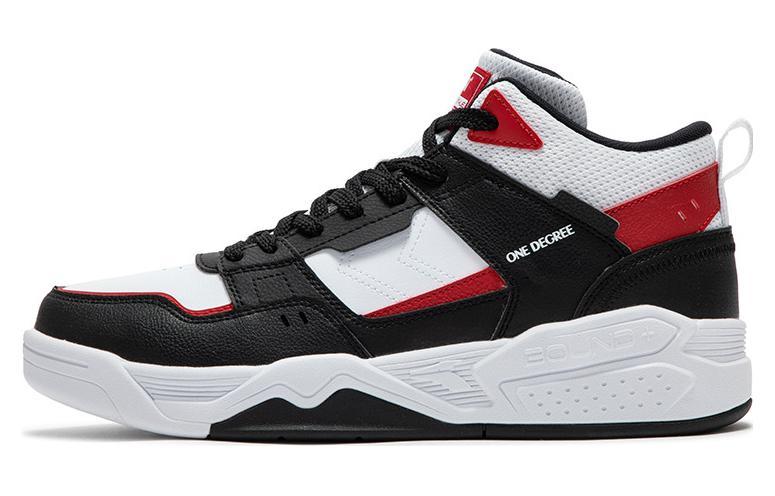 361° Anti-Slip Wear-Resistant High-Top Skateboard Shoes Men's Black Red