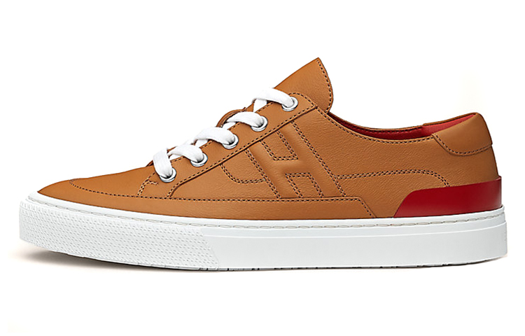 HERMES Deep Low-Top Stylish Skateboarding Shoes Women's Natural