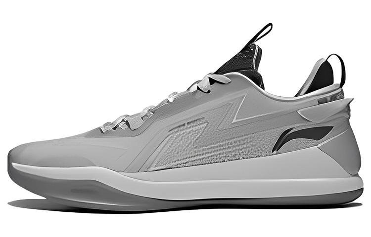 LiNing Flash 2.0 Wear-Resistant Slip-Resistant Cushioning Low-Top Performance Basketball Shoes Men's Smoke Gray