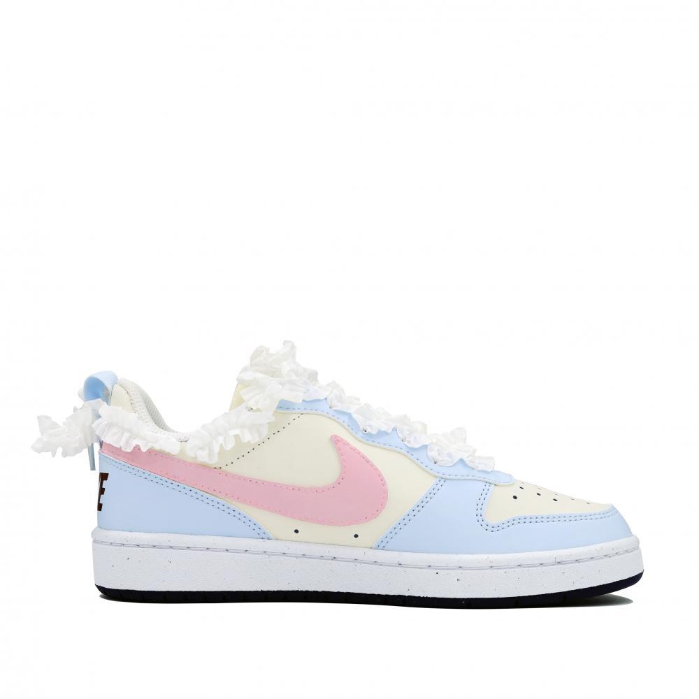 Nike Court Borough Skateboard Shoes Women's Low-Top Blue Beige/Pink купить в интернет-магазине Yoocart с быстрой доставкой по России.