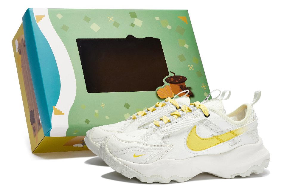 Nike TC 7900 Anti-Slip Wear-Resistant Low-Top Casual Shoes Women's Sail White Yellow