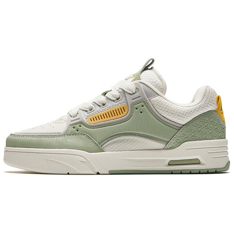 Anta AOJIE Anti-Slip Wear-Resistant Low-Top Skateboard Shoes Women's White Green