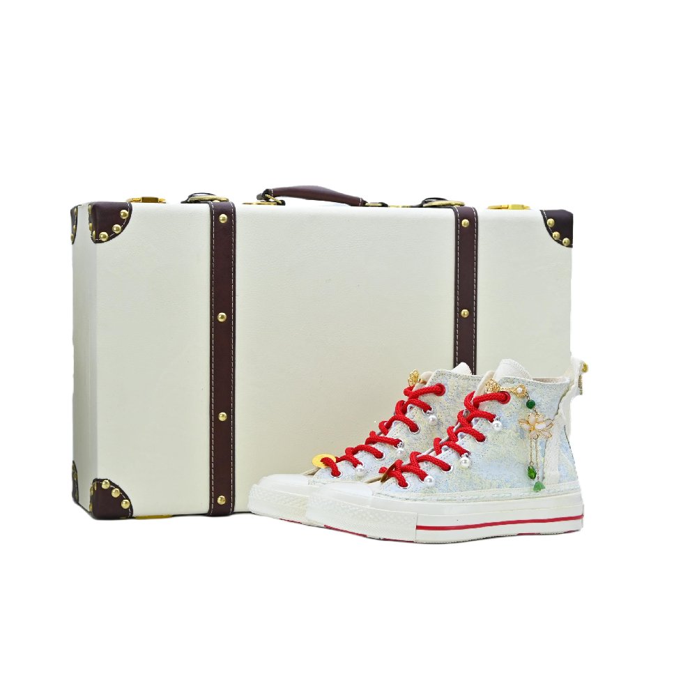 Converse Chuck 70 Quick-Drying Balanced Breathable High-Top Skateboard Shoes Unisex Golden Blue Red
