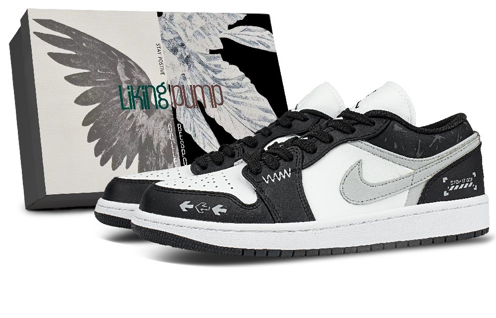 Jordan Air Jordan 1 Shock Absorbers Low Top Vintage Basketball Shoes Unisex Black