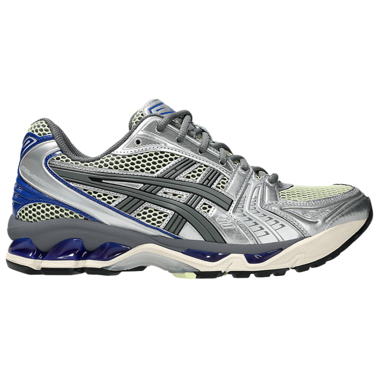Asics Gel Kayano 14 Breathable Support Running Shoes Unisex Silver Blue