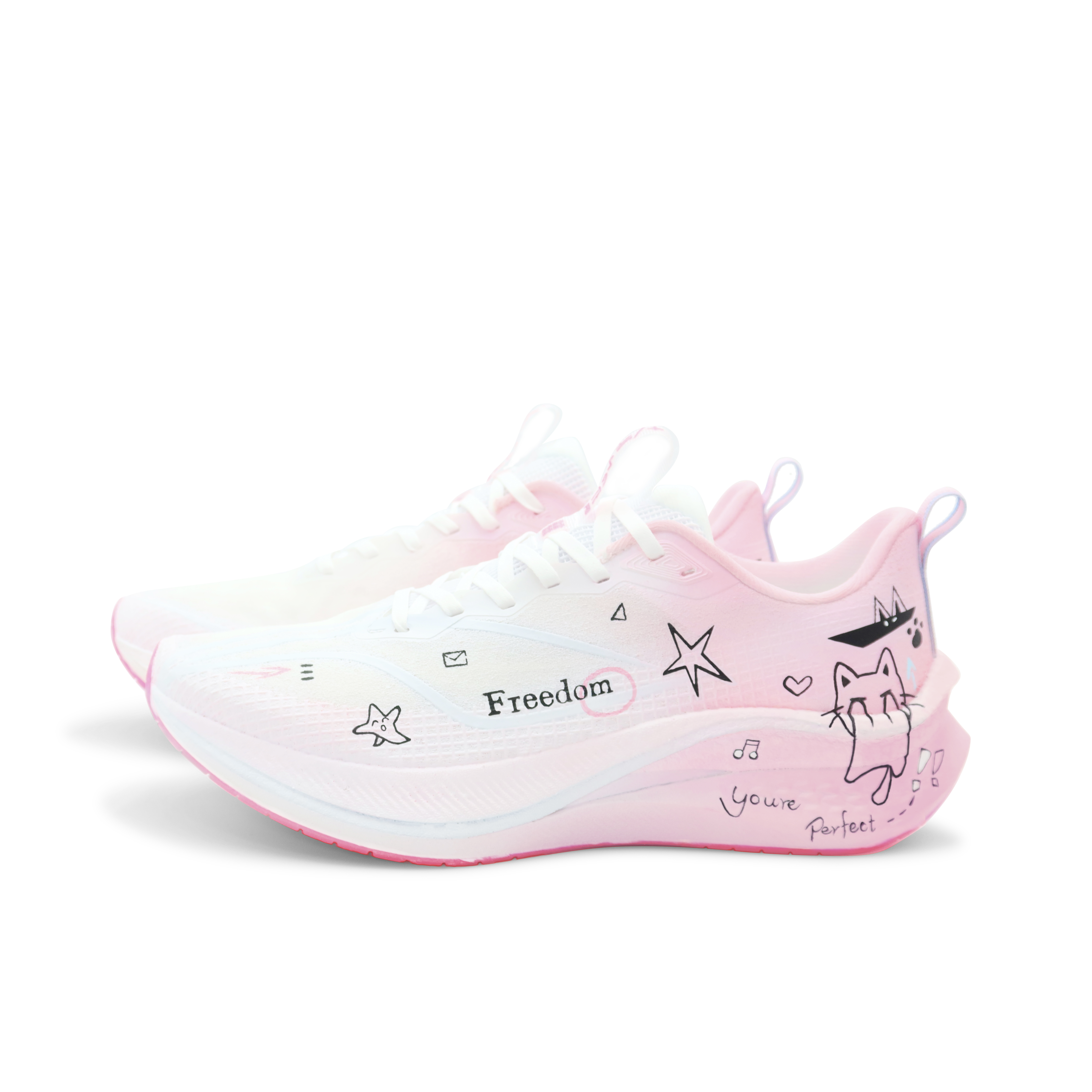 LiNing Red Hare 7 Pro Shock Absorbers Slip Resistant Breathable Low Top Running Shoes Men's Pink White купить в интернет-магазине Yoocart с быстрой доставкой по России.