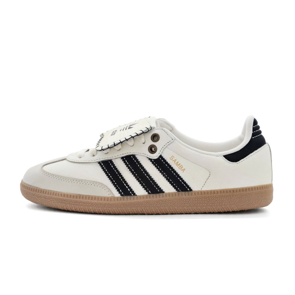 Adidas Originals Samba LT Anti-Slip And Wear-Resistant Lightweight Low-Top Skateboard Shoes Women's Beige White Black