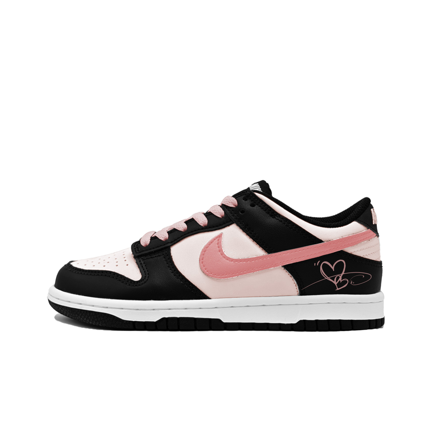 Nike Dunk Cupid Thermal Cushioning Abrasion Resistant Low top Skateboard Shoes Women's Pink