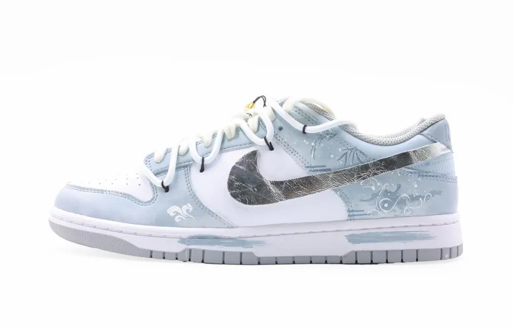 Nike Dunk Snake Abrasion Resistant Low top Skateboard Shoes Unisex