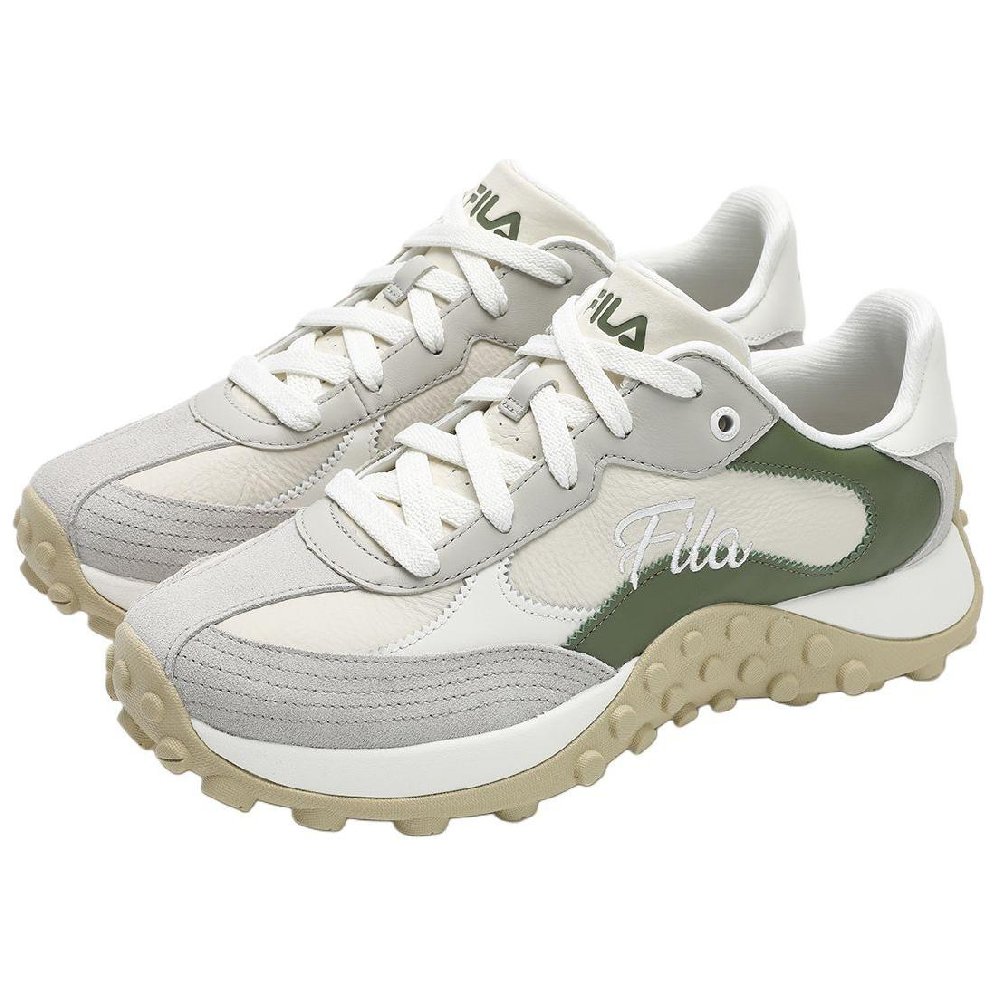 FILA TOPPING Low Top Casual Shoes Men's Gray Brown Green