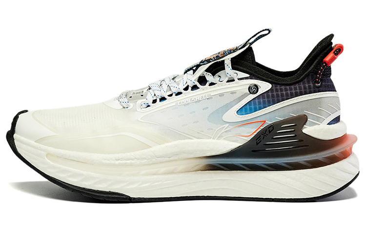 LiNing Exceed 6 Cushioning Anti-Slip Wear-Resistant Breathability Low-Top Casual Shoes Men's White Blue Black