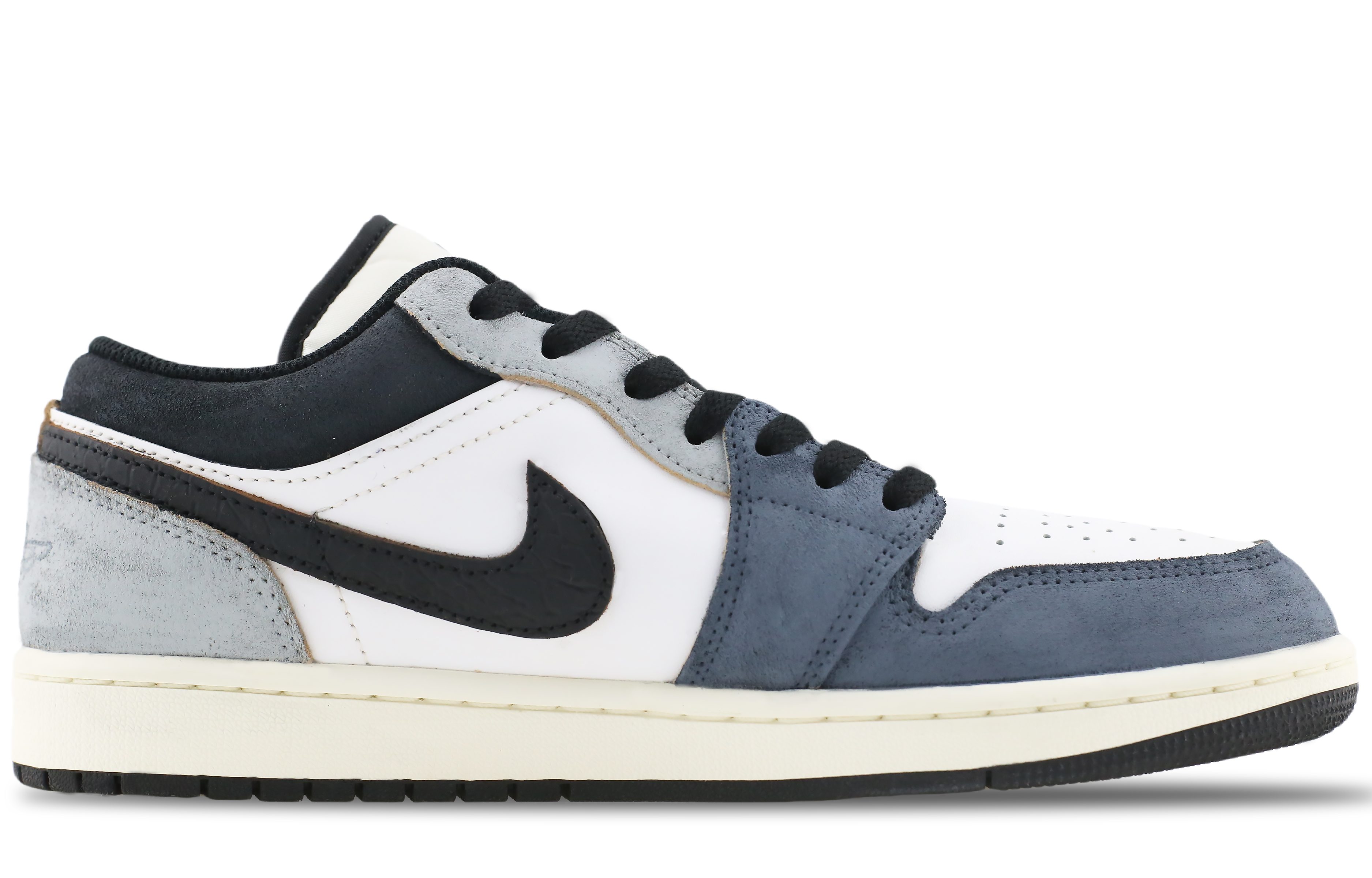 Jordan Air Jordan 1 Low-Top Vintage Basketball Shoes Unisex Blue White