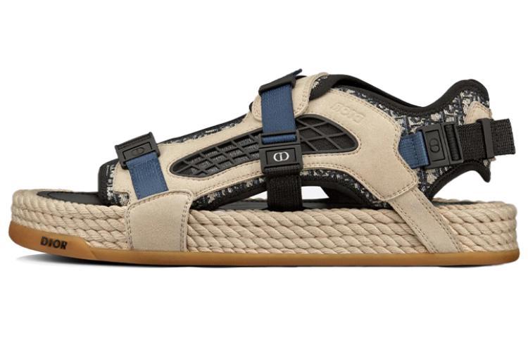 DIOR Atlas Sandal Beige Suede
