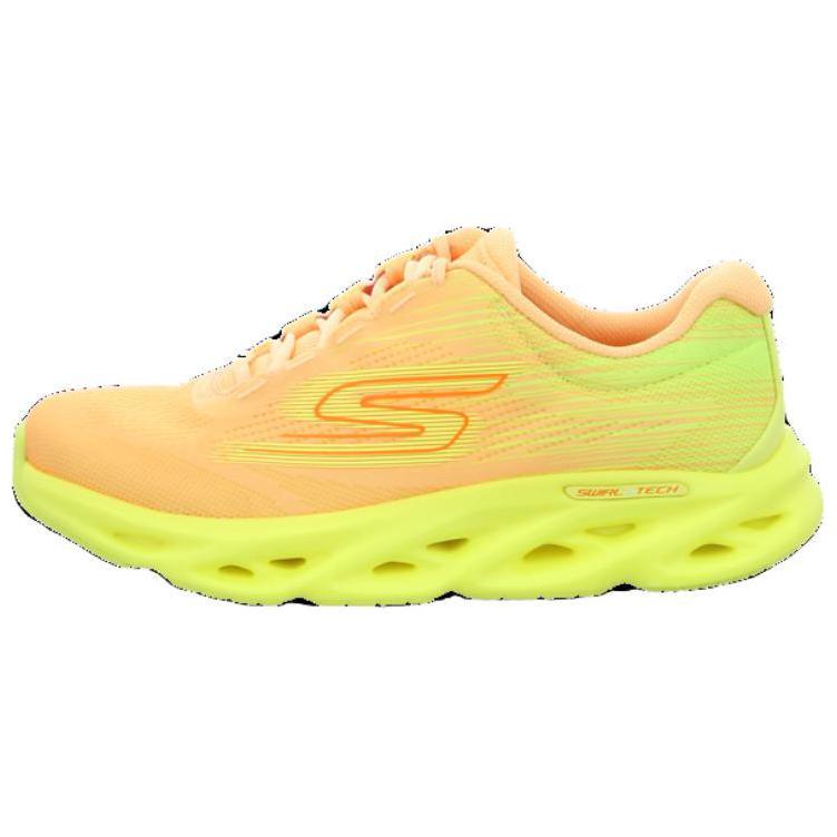 Skechers GO RUN Swirl Tech Speed Low Top Casual Running Shoes Women's Neon Orange