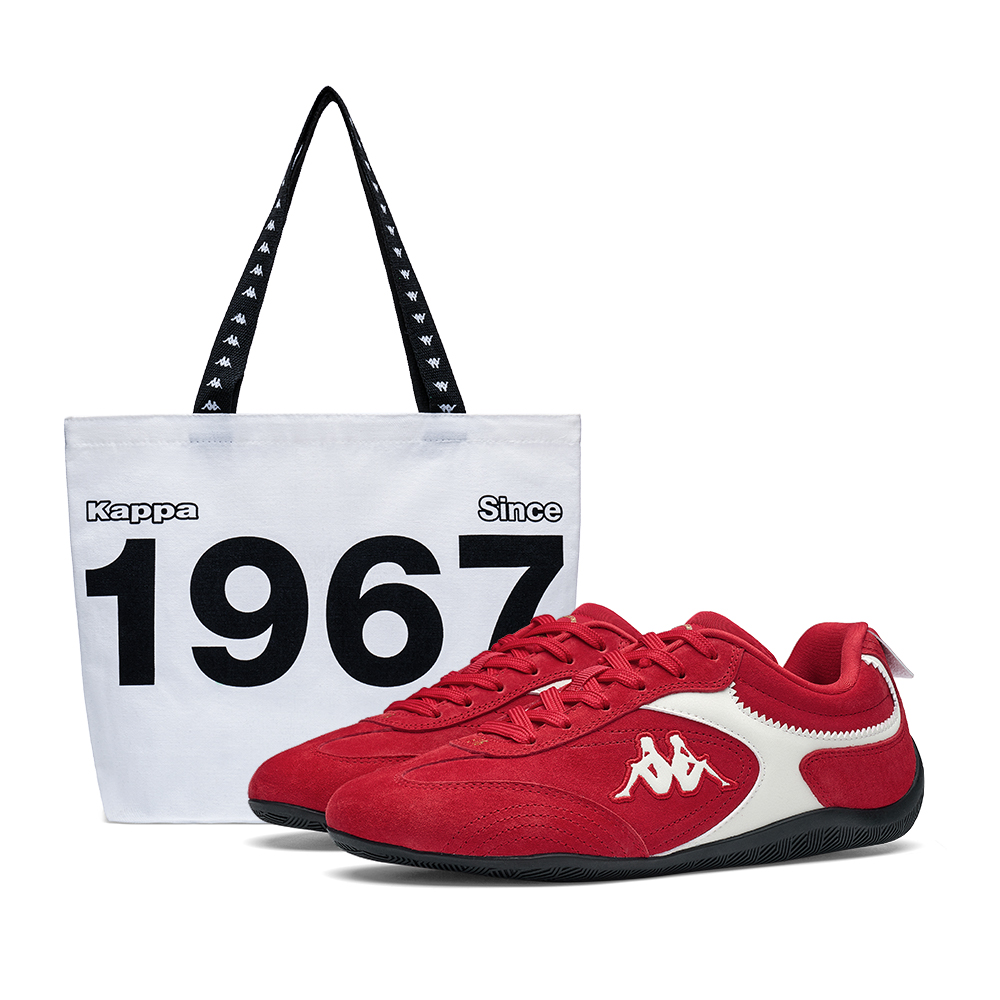 Kappa Wing Back to Back Slip Resistant Abrasion Resistant Low top Racing Shoes Unisex Red купить в интернет-магазине Yoocart с быстрой доставкой по России.