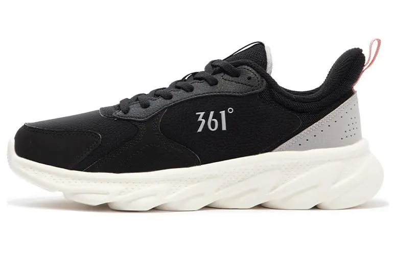 361° Shock Absorbers Slip Resistant Breathable Low top Running Shoes Women's Black