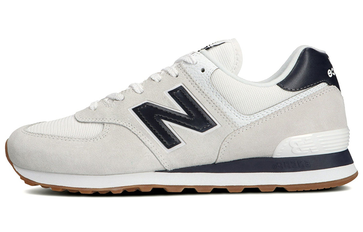 New Balance 574 White Navy Gum