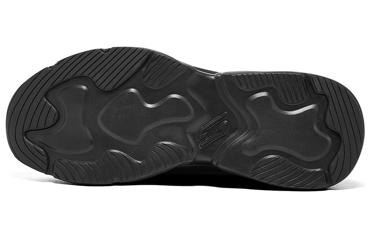 Skechers D'LITES Cushioned Breathable Impact-Resistant Low-Top Chunky Sneakers Men's Black