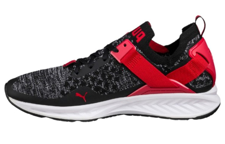 PUMA Ignite Casual Shoes Men Low-Top Black/Red