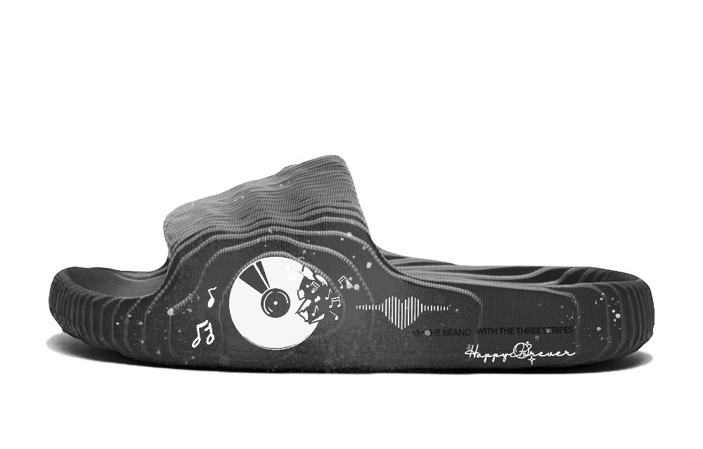 Adidas Originals ADILETTE 22 Slide Slippers Unisex Dark Gray