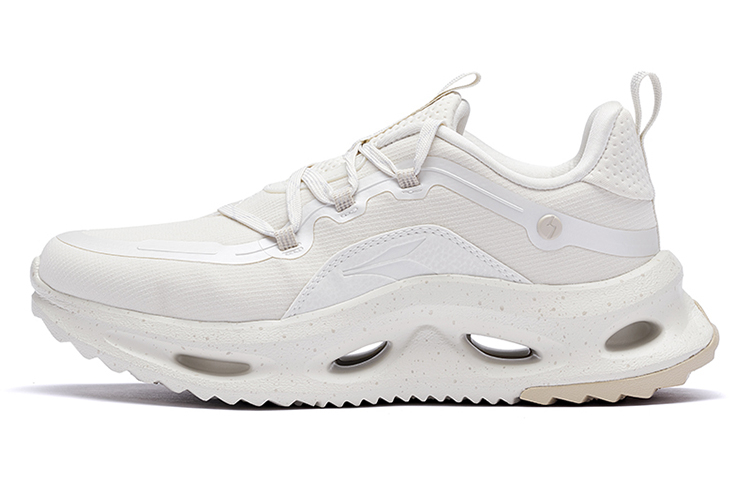 361° Cushioning, Slip Resistant, Abrasion Resistant, Breathable Low Top Running Shoes Men's White Gray