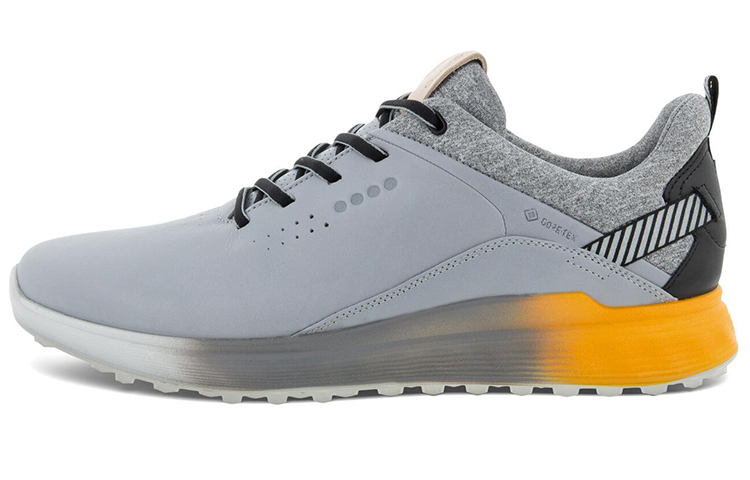 Ecco S Three Cushioning, Slip Resistant, Abrasion Resistant Coverage Low Top Golf Shoes Men's Gray