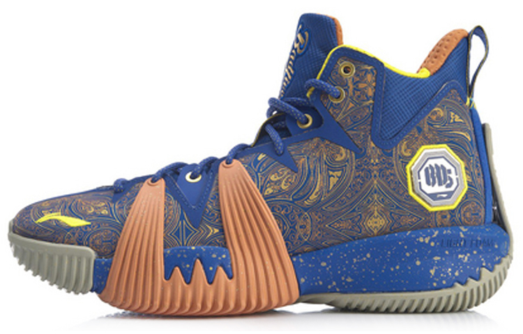 LiNing Badfive 1 Only Chu Has Talent. Cushioned Slip-Resistant Mid-Top Basketball Shoes Bright Royal Blue