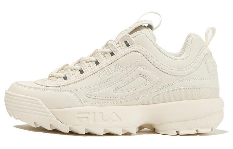 FILA Disruptor 2 Cushioning, Wear Resistant Low Top Casual Shoes Unisex Beige