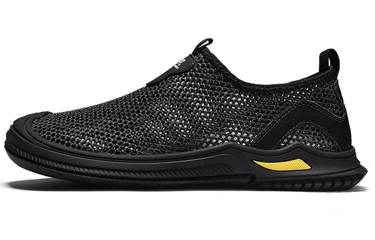 Jeep Cushioning Coverage Abrasion Resistant Slip Resistant Low Top Casual Shoes Men's Black