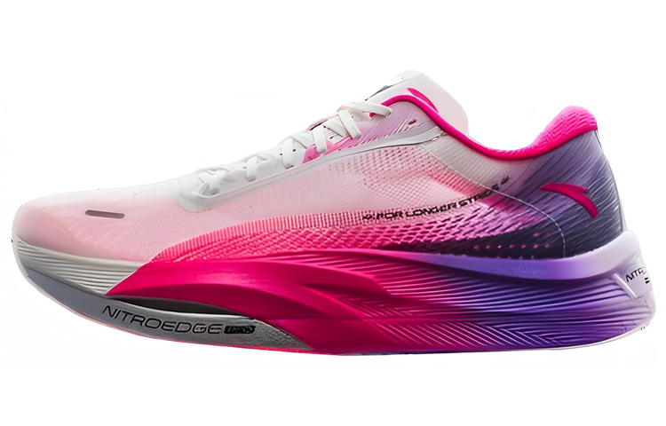 Anta C202 5 GT Cushioned Slip-Resistant Low-Top Running Shoes Men's White Red Purple