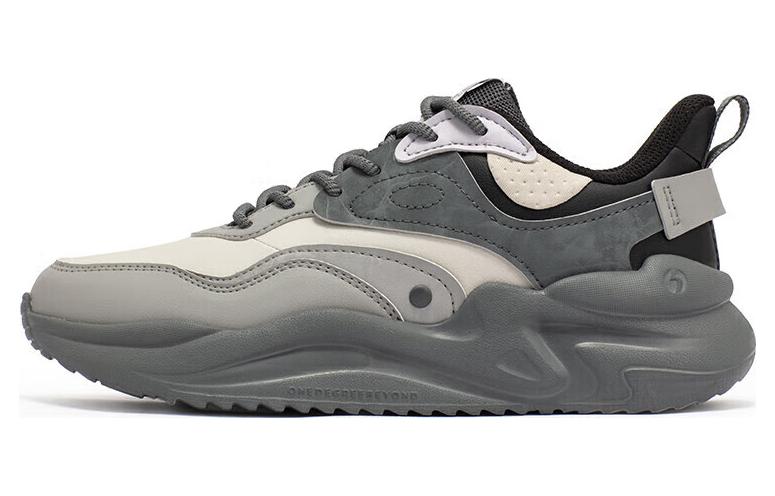 361° Yunshu 3 Shock Absorbers Abrasion Resistant Slip Resistant Low Top Casual Shoes Women's Gray