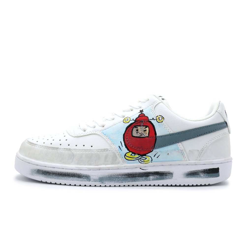 Nike Court Vision 1 Breathable Low Top Skateboard Shoes Men's Red White
