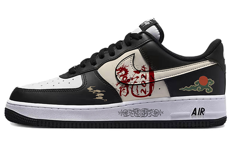 Nike Air Force 1 Low-Top Skateboard Shoes Unisex White Black