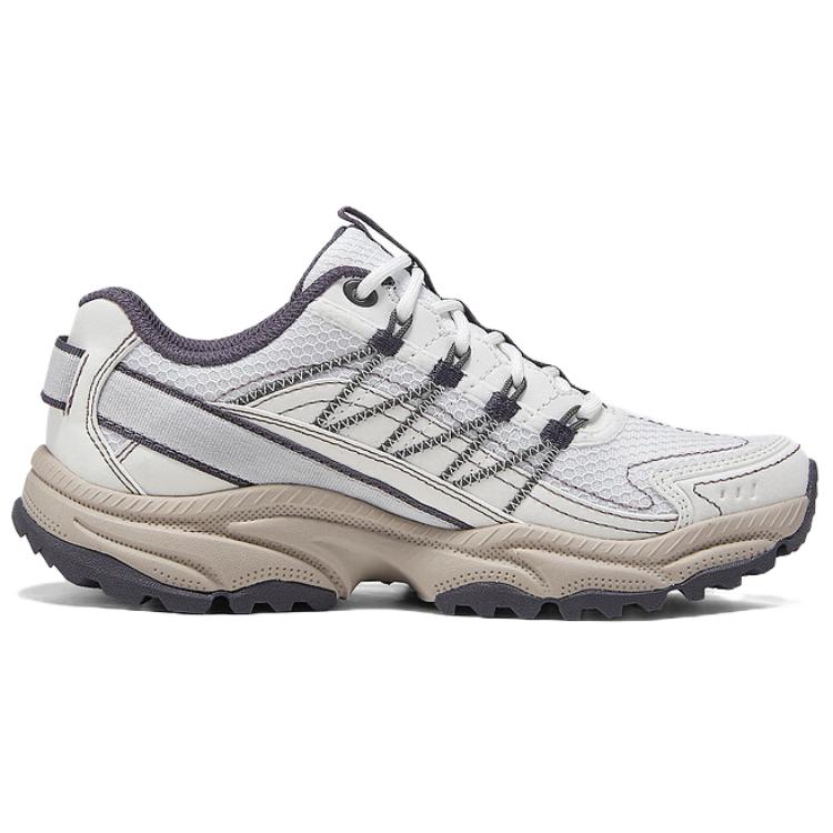 Skechers OUTDOOR WOMENS Abrasion Resistant Rebound Lightweight Low Top Hiking Shoes Women's White Gray купить в интернет-магазине Yoocart с быстрой доставкой по России.