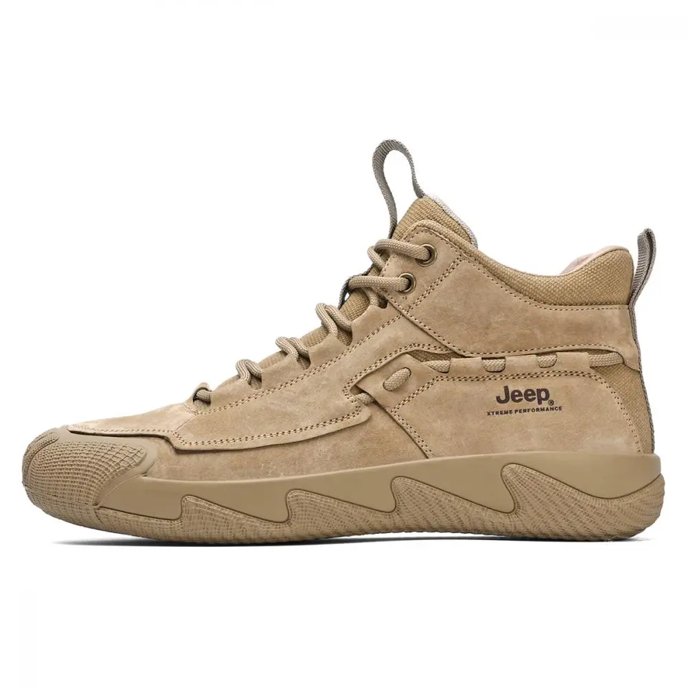 Jeep Mid Top Hiking Shoes Men's Khaki