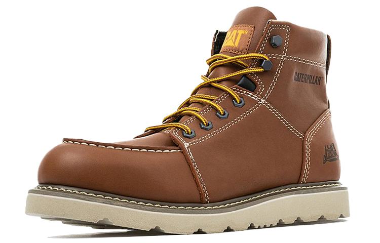 CAT Tradesman Warm Wear-Resistant Slip-Resistant Knee-High Outdoor Boots Men's Brown купить в интернет-магазине Yoocart с быстрой доставкой по России.