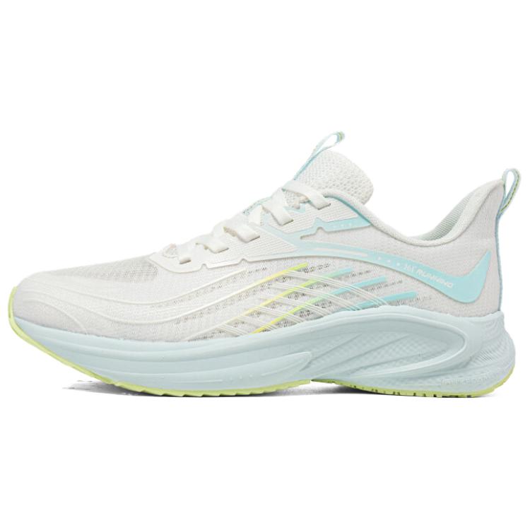 361° Abrasion Resistant Low Top Running Shoes Women's White Blue