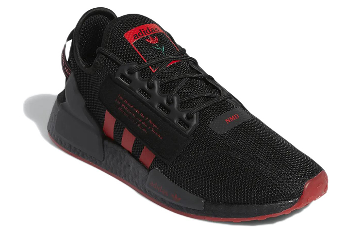Adidas NMD_R1 V2 'Black Vivid Red' купить в интернет-магазине Yoocart с быстрой доставкой по России.
