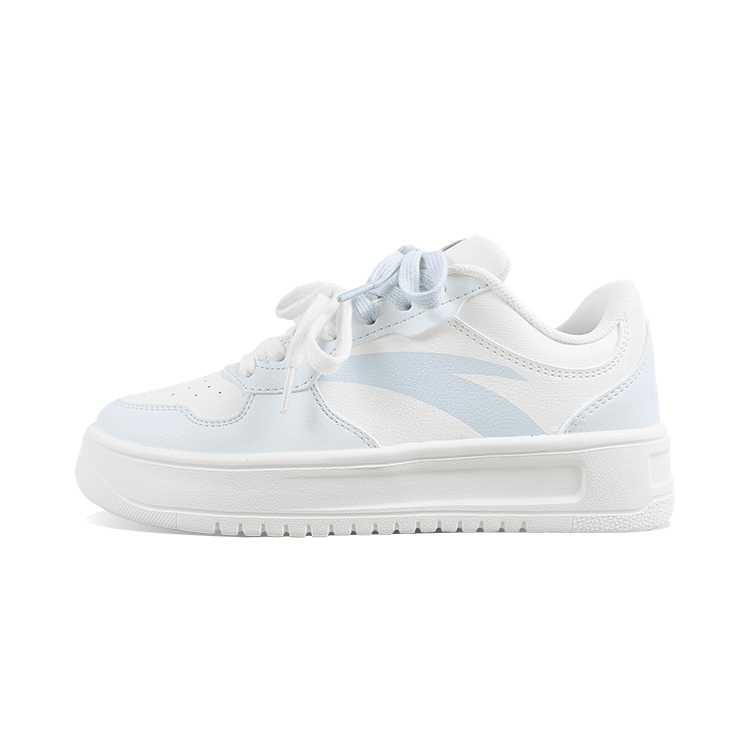 Anta Relaxed Anti Slip Wear Resistant Low Top Skateboard Shoes Unisex Blue