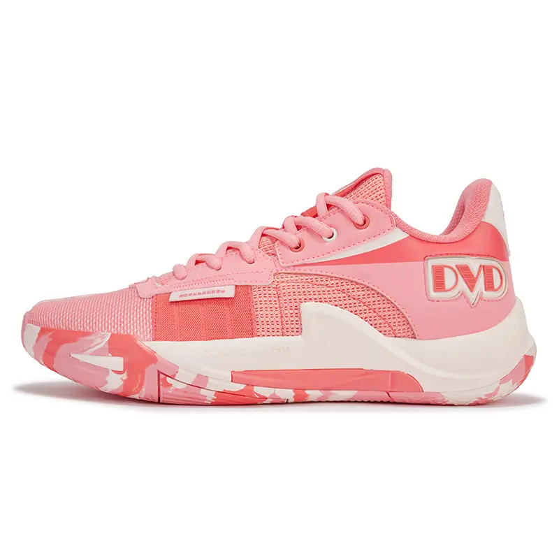 361° Anti Slip Wear Resistant Low Top Basketball Shoes Men's Sunset Coral
